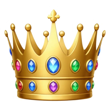 Crown with infinity stones sticker