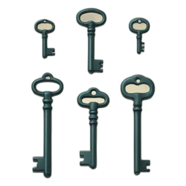 bunch of retro keys sticker