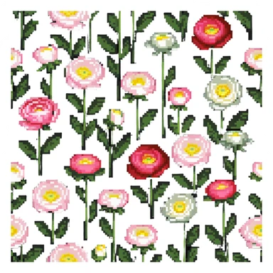 ranunculus flower bloom sticker