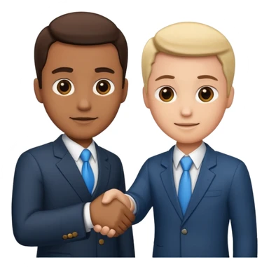 business handshake sticker