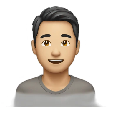 Hansome asian male sticker