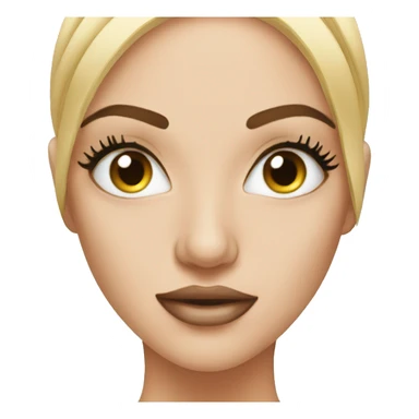 woman getting eyelash extensions sticker