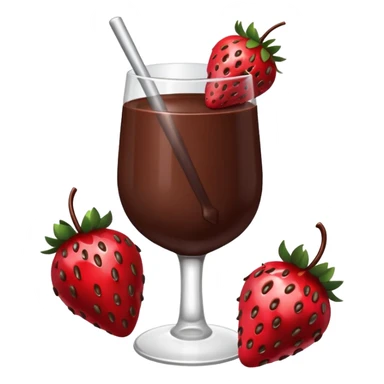 chocolate covered strawberries in a glass sticker