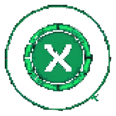 Kaspa crypto coin with K symbol sticker