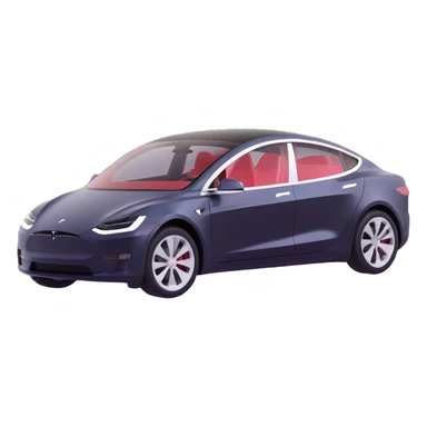 Tesla electric car sticker