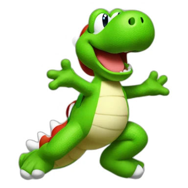 Yoshi Mario sticker
