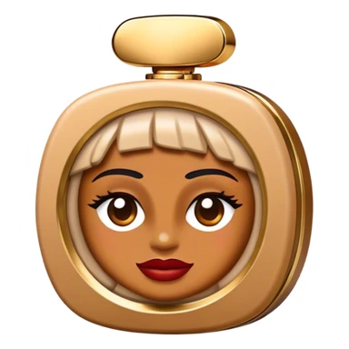 Cinematic Realistic Chanel Pop Culture Emoji, depicted with timeless elegance and iconic style rendered with luxurious textures and dynamic, sophisticated lighting. sticker