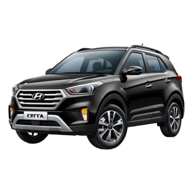 Black Hyundai creata car sticker