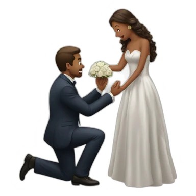 Wedding proposal sticker