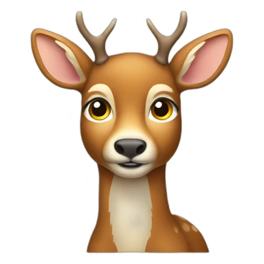 deer-with-leg-near-its-chin-thinking sticker