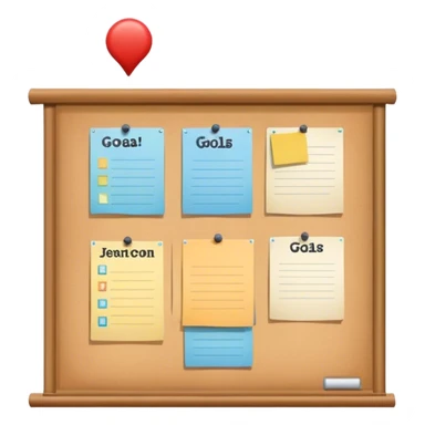 bulletin board reachable goals sticker