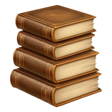 stack of old books sticker