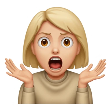 horror film, character scream sticker