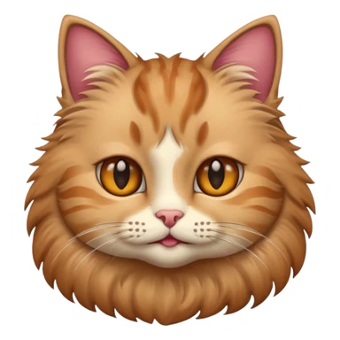 Cat with small eyes  sticker