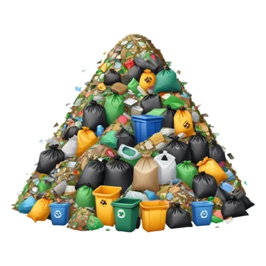 mountain of garbage sticker