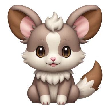 Teddiursa-Minccino-Espurr-fusion  sticker