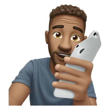 selfie with iphone sticker