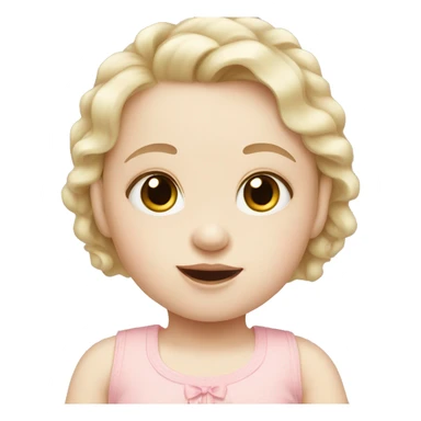 BABY GIRL pale skin sticker