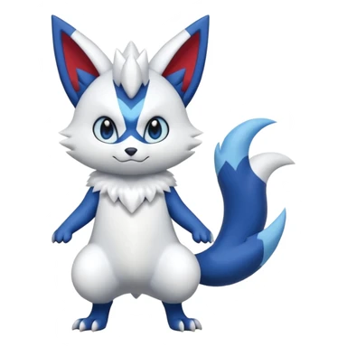 Meowstic-Zangoose-Fakémon-hybrid-creature (full body)  sticker