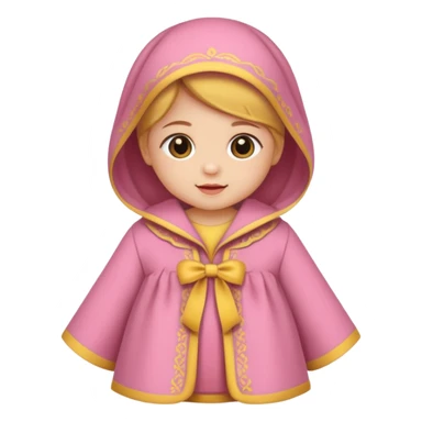 baby girl traditional baby clothe sticker