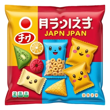japan packaged snack  sticker