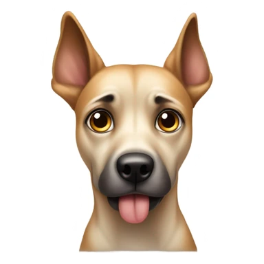 Confused dog sticker