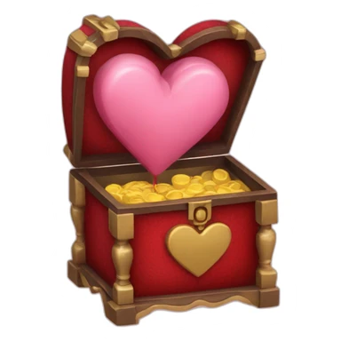 Music box heart sticker
