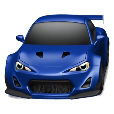 Dark blue Card stock Papercraft fr-s racecar sticker