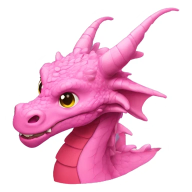 pink dragon head fall in love 🥺 sticker