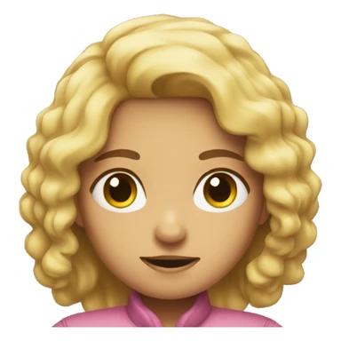 A girl pushing you back sticker