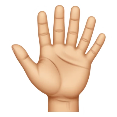 back of a hand gripping with neutral skin tone sticker