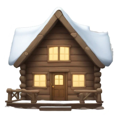 Cozy cabin snowy sticker