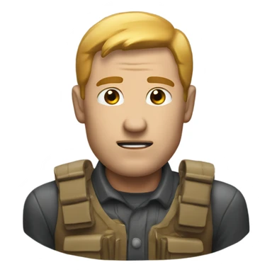 Man who uses that bullet shooting thing to help him think sticker