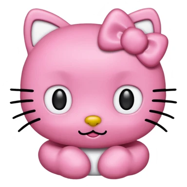 No fur Hello kitty sticker