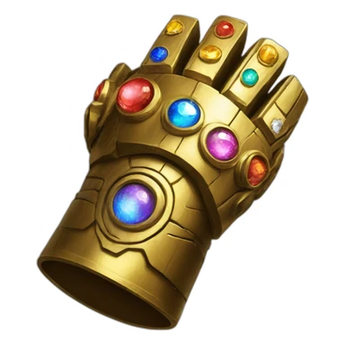 infinity gauntlet with stones sticker