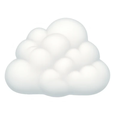 Remove the bowl and any water, show only the white, slightly transparent steam cloud with no background. sticker