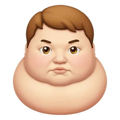 a fat person sticker
