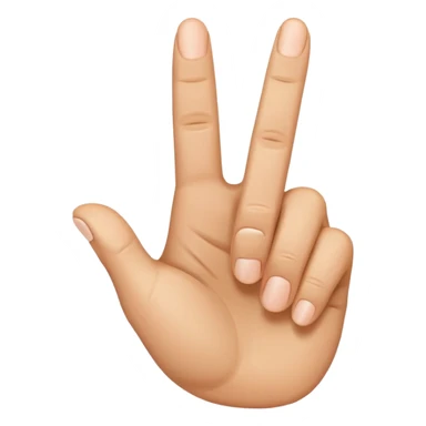 hand emoji with both thumb up and middle finger extended sticker