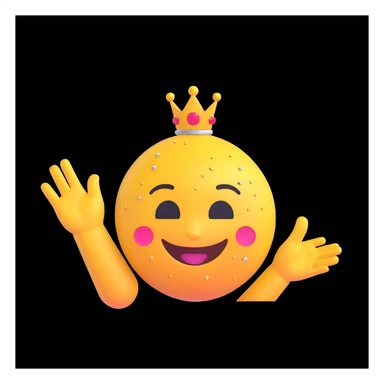 polished 3D emoji style illustration with smiling emoji face, sparkles, OK hand gesture, elegant bold text 'Excellent nature & perfection', minimal gradient background, modern confident positive look sticker