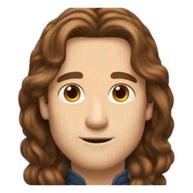 Tom hidleston long brown hair sticker
