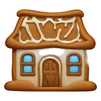 linen ginger bread house  sticker