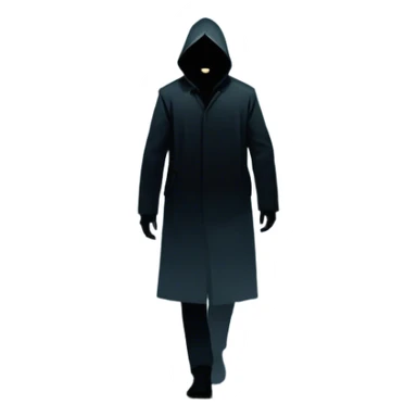 Icon for Thriller Movie: A dramatic movie poster-style design with dark, moody lighting. Include a shadowy figure, eerie silhouettes, and tense elements like a flickering street lamp, a lone figure walking through fog, and a tense cityscape. Intense, suspenseful atmosphere. Transparent background. sticker