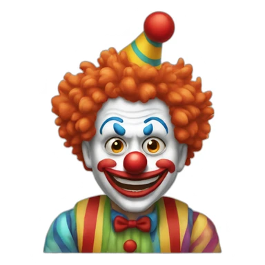 stupid clown sticker