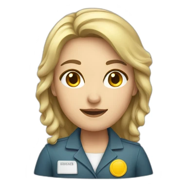 Female Helpful specialist sticker