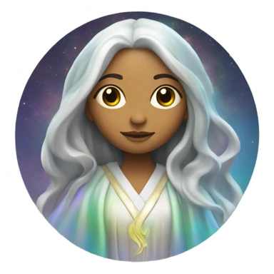 astrology virgo the maiden iridescent  sticker