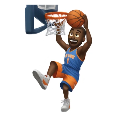 Basketball dunk sticker