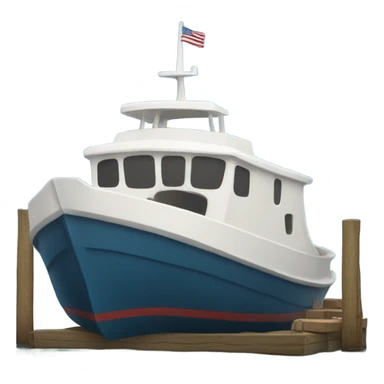 boat at a dock  sticker