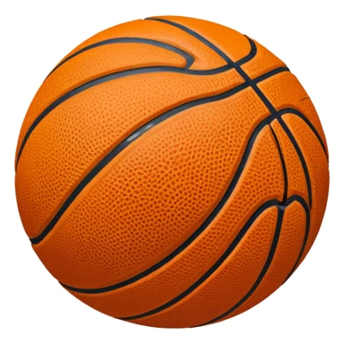 classic orange basketball sticker