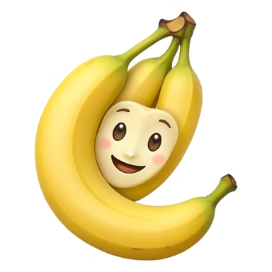 Banane mit gesicht sticker