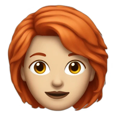 woman politician with red hair sticker
